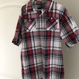 Men’s Akademiks casual short sleeve button down